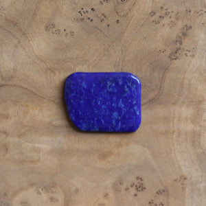 Lapis Lazuli Hanging Rock Pendant - Lapis Lazuli Necklace - Silversmith Pendant