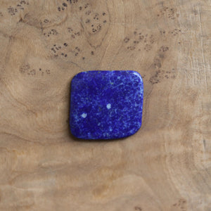 Lapis Lazuli Hanging Rock Pendant - Lapis Lazuli Necklace - Silversmith Pendant