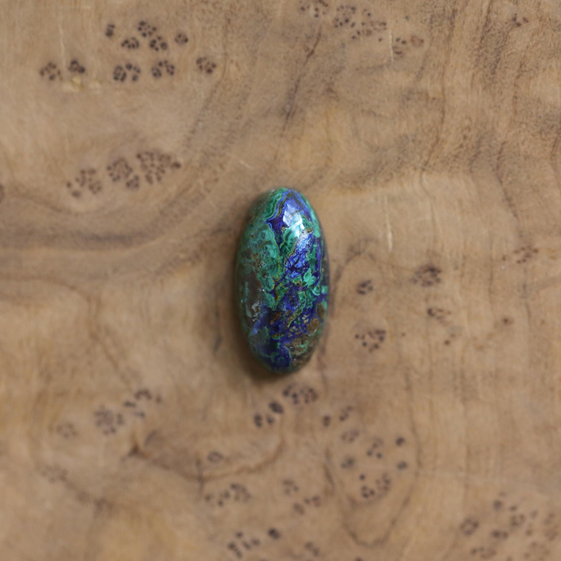Azurite Malachite Ring - Boho .925 Sterling Silver Statement Ring