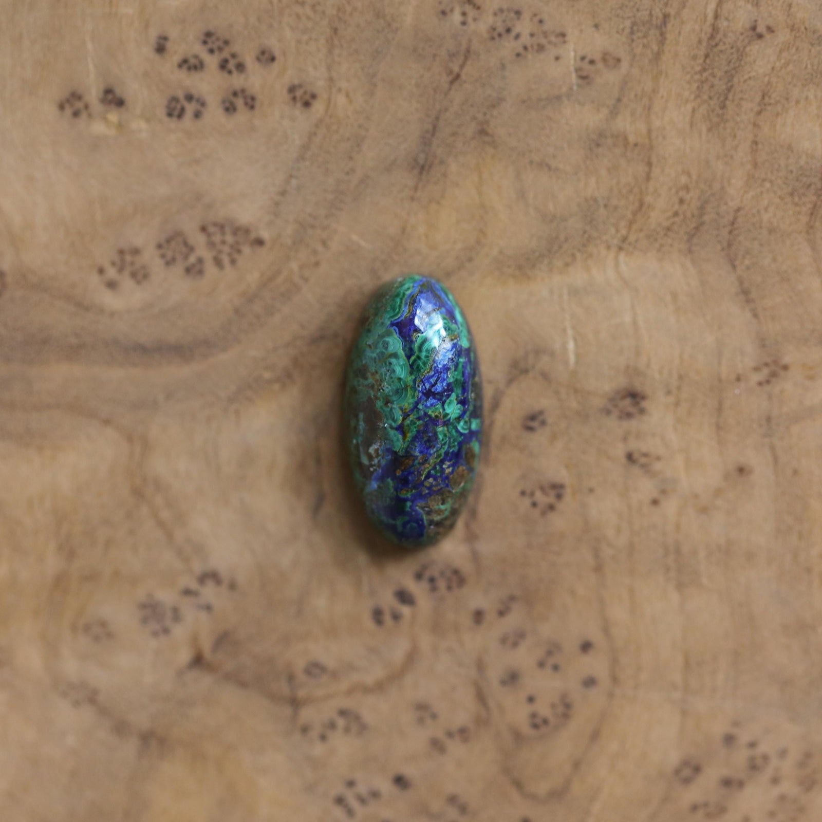 Boho Ring - Azurite Malachite - .925 Sterling Silver - Malachite Ring - Silversmith