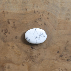 White Buffalo East West Ring - 18K White Buffalo Ring - Silversmith Ring - OOAK