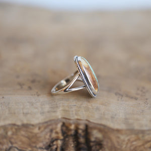 Royston Ribbon Turquoise Ring - OOAK Royston Turquoise Ring - Ready to Ship