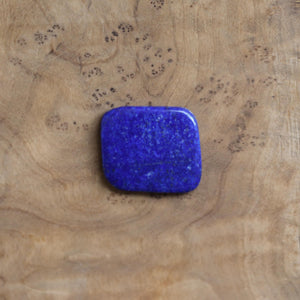 Lapis Lazuli Hanging Rock Pendant - Lapis Lazuli Necklace - Silversmith Pendant