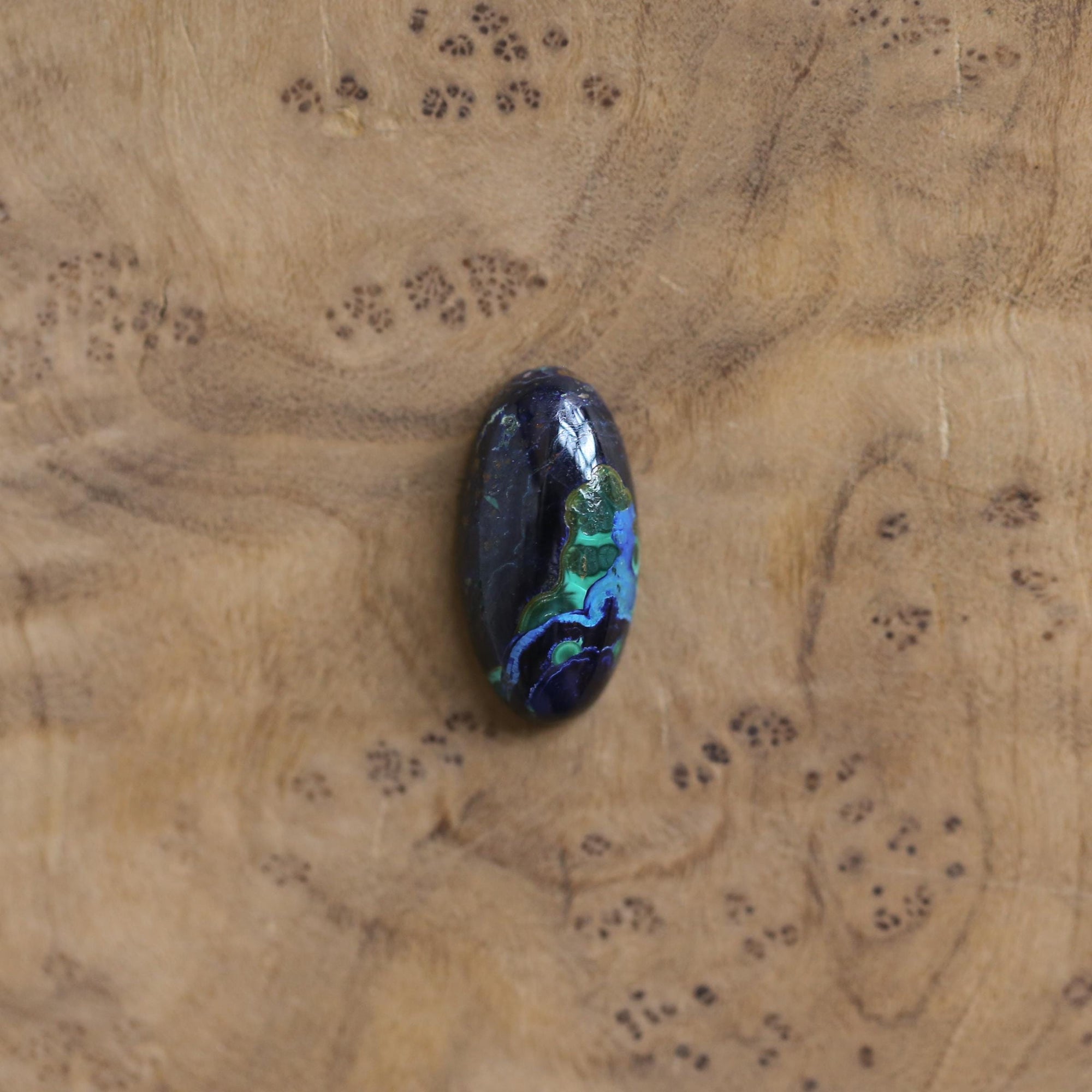 Boho Ring - Azurite Malachite - .925 Sterling Silver - Malachite Ring - Silversmith