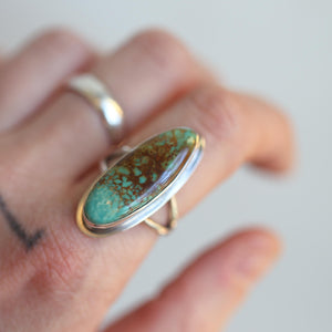 Royston Turquoise Ring - OOAK Royston Ring - Ready to Ship - Nevada Turquoise