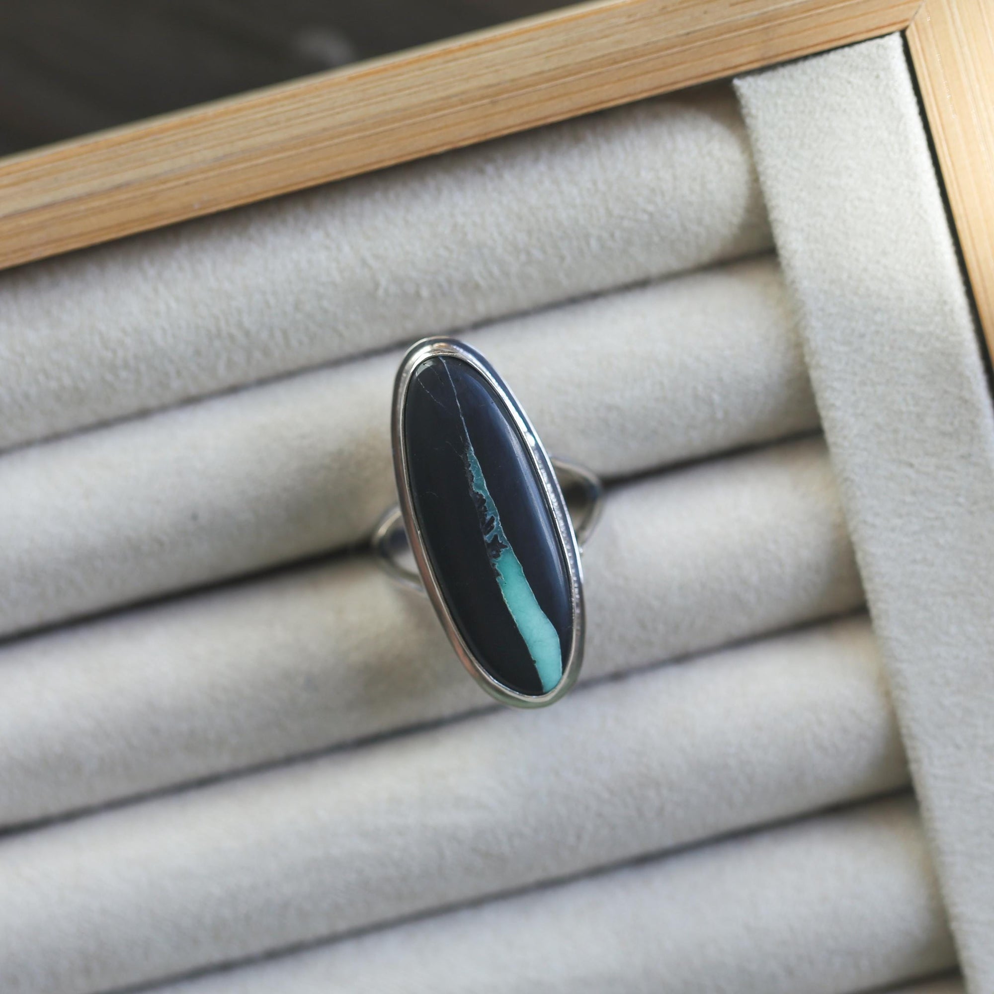 Black Buffalo Ring - Black Buffalo Turquoise - Choose Your Stone - Silversmith Ring - OOAK