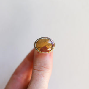 Red Creek Jasper Ring - .925 Sterling Silver Ring - east-west oval Choose Your Stone - OOAK
