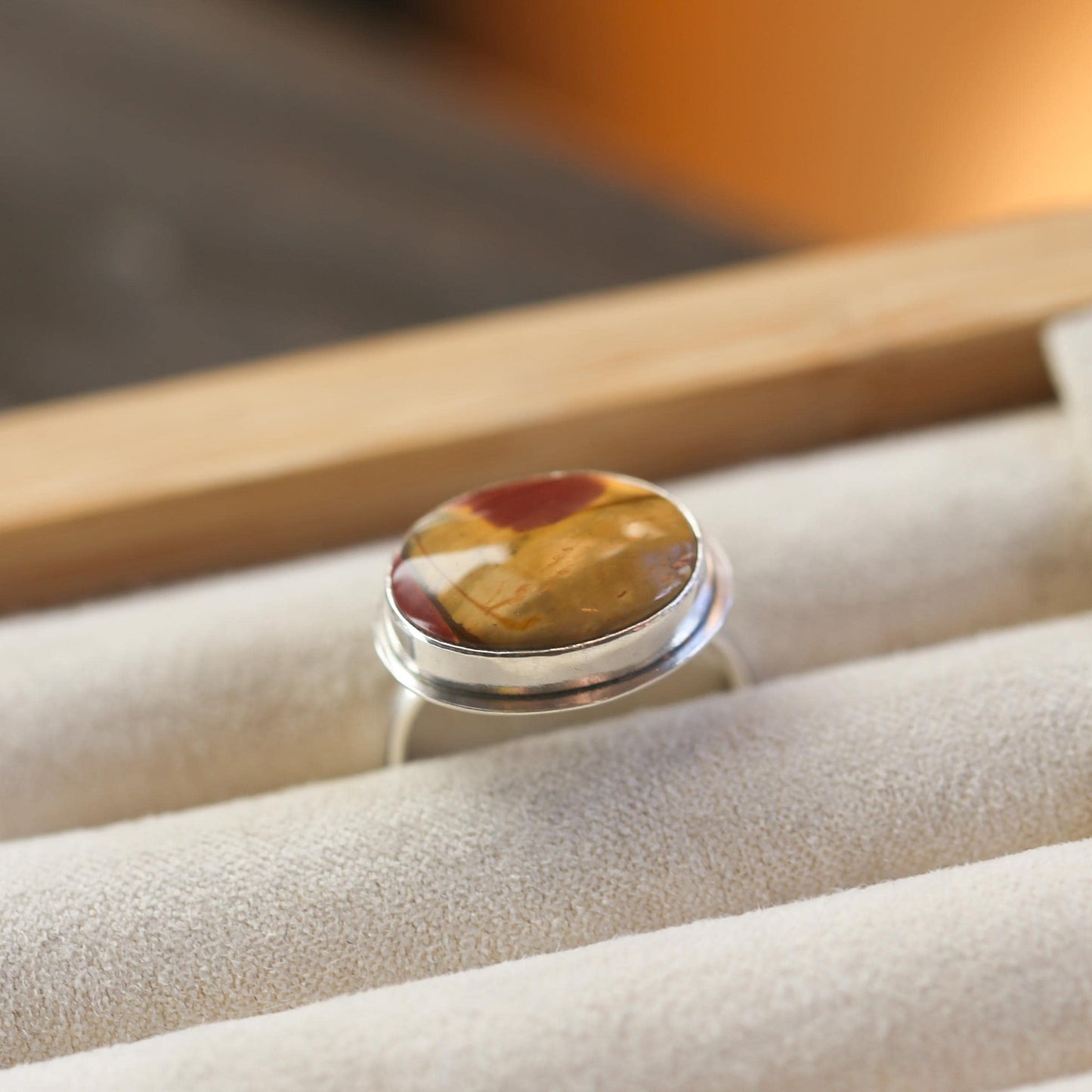 Custom Red Creek Jasper Ring - East-West Oval - Choose Your Stone