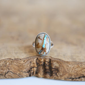 Royston Ribbon Turquoise Ring - OOAK Royston Turquoise Ring - Ready to Ship