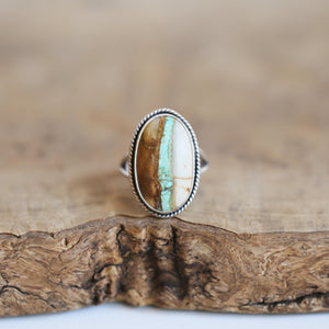 Royston Ribbon Turquoise Ring - OOAK Royston Turquoise Ring - Ready to Ship