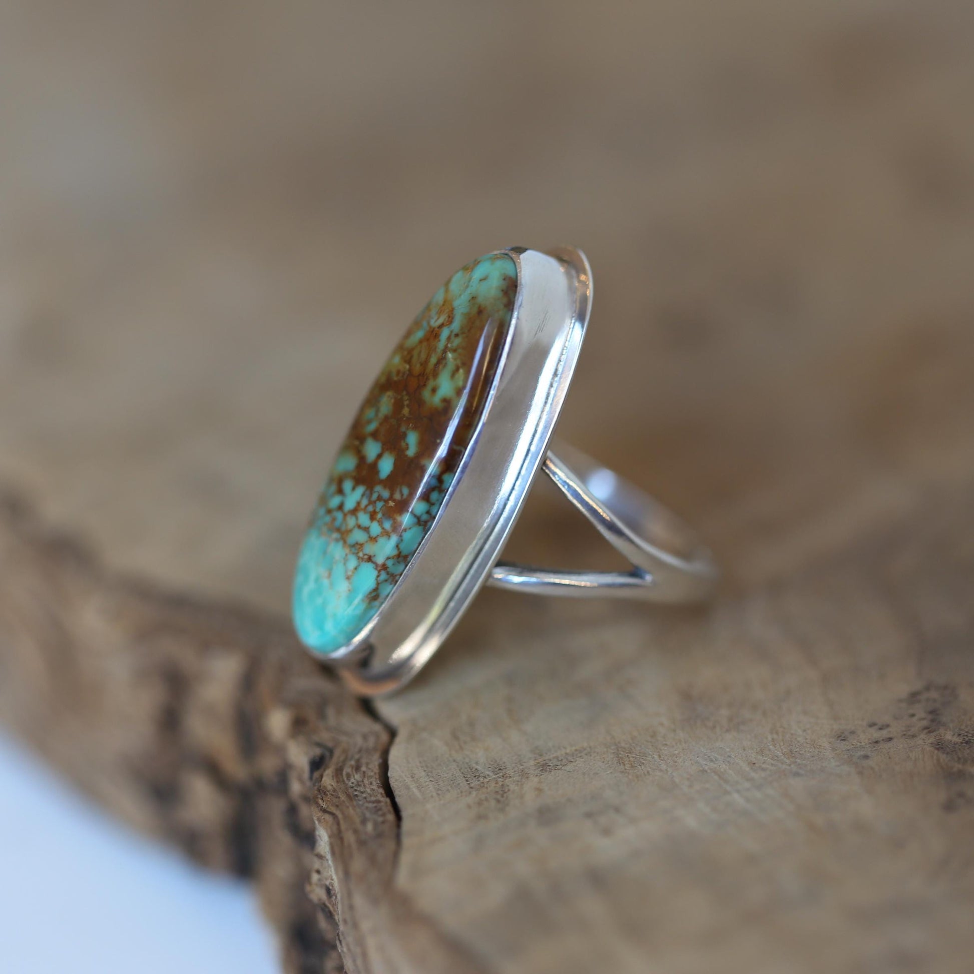 Sterling Silver Royston Turquoise Ring - Nevada USA