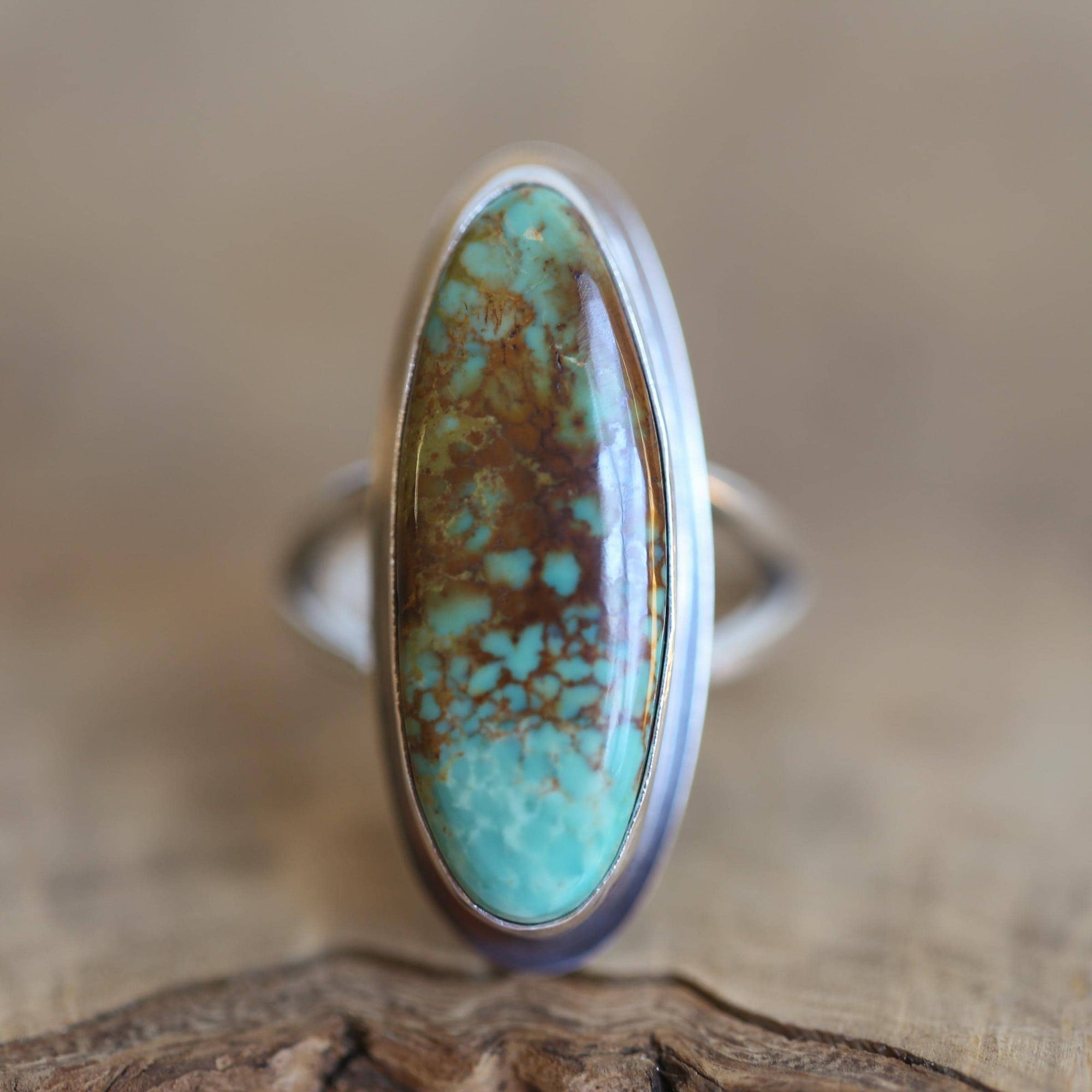 Royston Turquoise Ring - OOAK Royston Ring - Ready to Ship - Nevada Turquoise