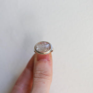 Sunstone East West Ring - .925 Sterling Silver - Silversmith Ring