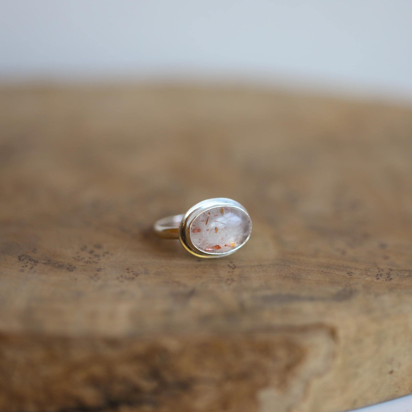 Sunstone East West Ring - .925 Sterling Silver - Silversmith Ring