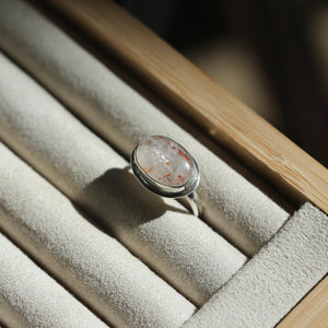 Sunstone East West Ring - .925 Sterling Silver - Silversmith Ring