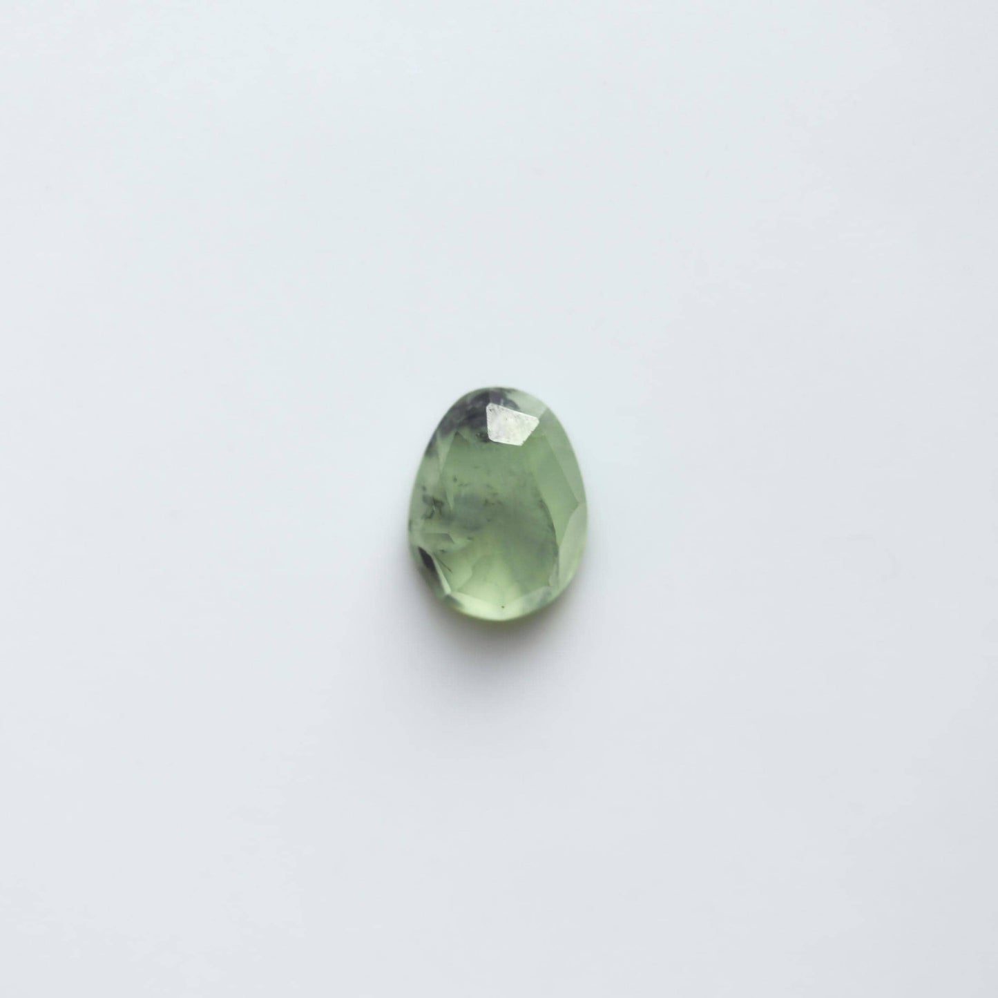 Prehnite Cuff Bracelet - .925 Sterling Silver - Silversmith - Open Bangle Bracelet