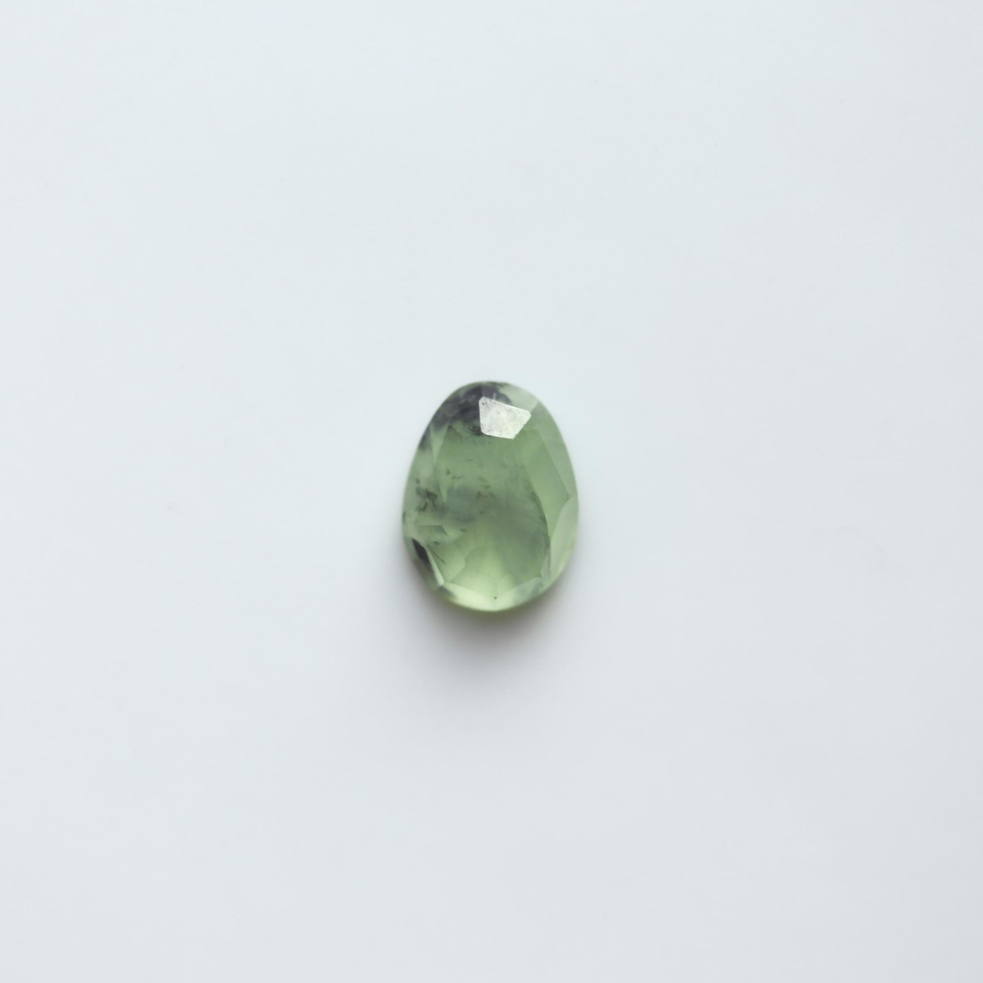 Prehnite Cuff Bracelet - .925 Sterling Silver - Silversmith - Open Bangle Bracelet