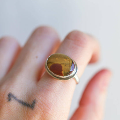 Custom Red Creek Jasper Ring - East-West Oval - Choose Your Stone