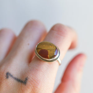Custom Red Creek Jasper Ring - East-West Oval - Choose Your Stone