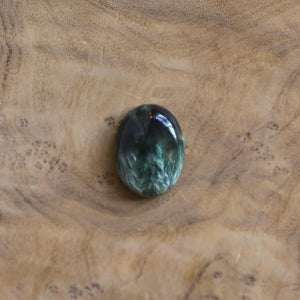 Seraphinite Boho Ring - Deep Green Ring - Seraphinite Ring - Silversmith - OOAK