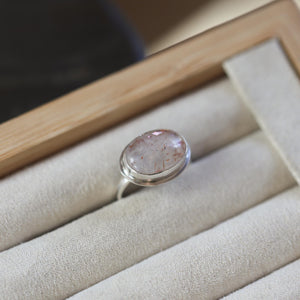 Sunstone East West Ring - .925 Sterling Silver - Silversmith Ring