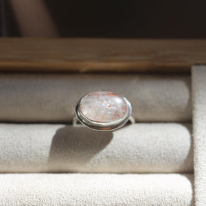 Sunstone East West Ring - .925 Sterling Silver - Silversmith Ring
