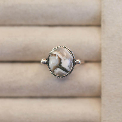 Ocean Jasper Delica Ring – Sterling Silver, Choose Your Stone