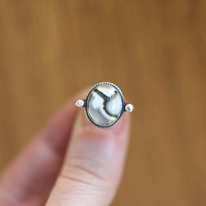 Ocean Jasper Delica Ring – Sterling Silver, Choose Your Stone