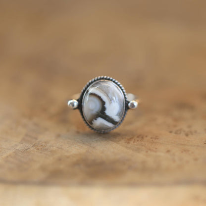 Ocean Jasper Delica Ring – Sterling Silver, Choose Your Stone