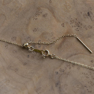 Green Jade Teardrop Pendant - Burma Jade Sold Gold Charm - 18K and 14K Gold