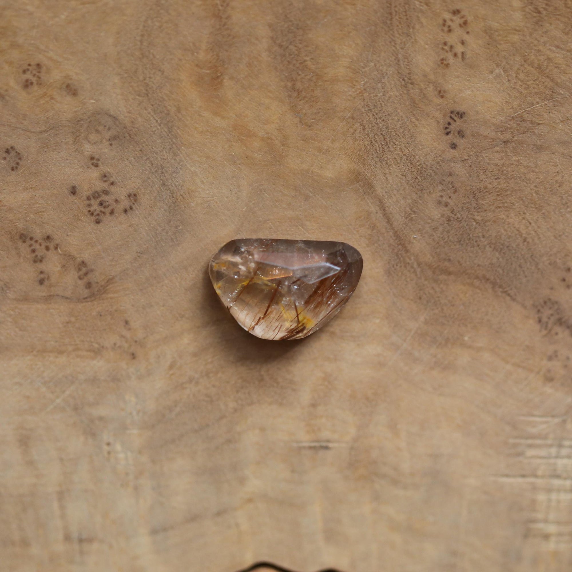 Copper Rutilated Quartz Pendant - Rutilated Quartz Necklace - Sterling Silver