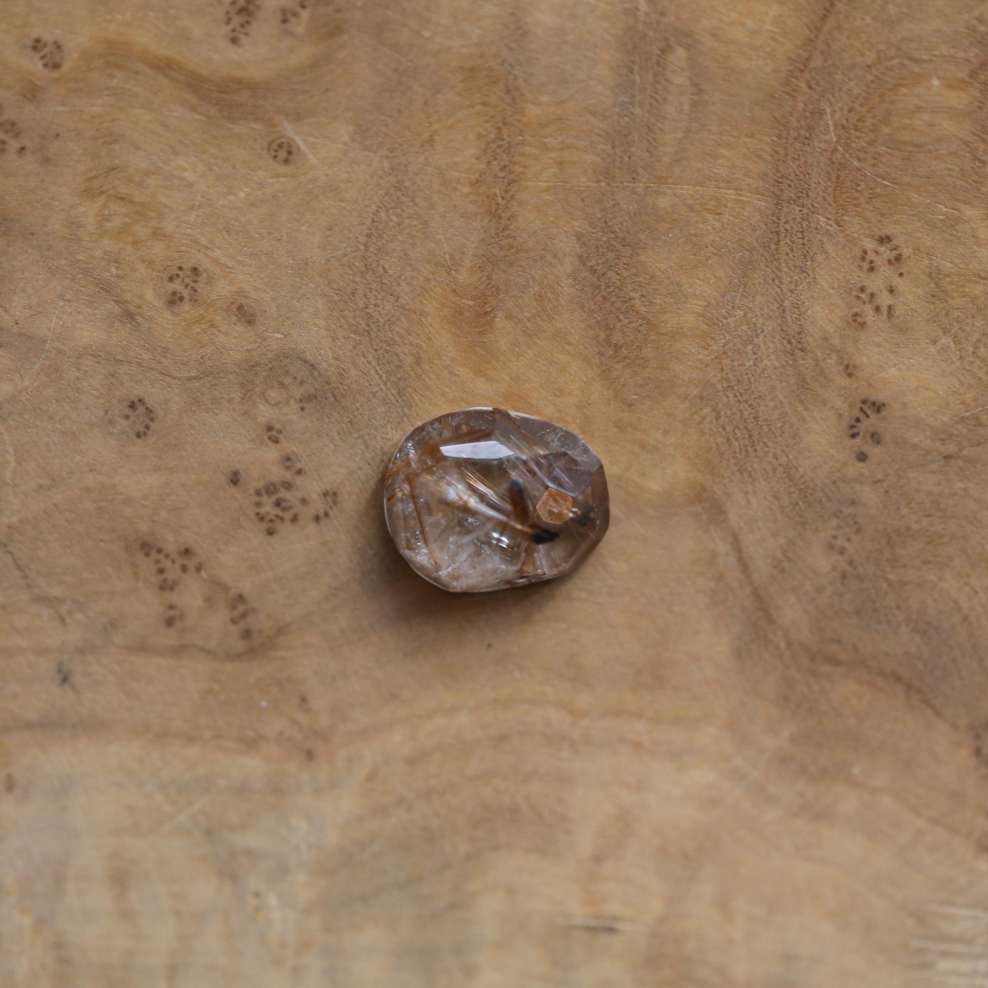 Copper Rutilated Quartz Pendant - Rutilated Quartz Necklace - Sterling Silver