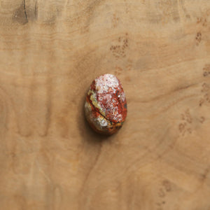 Crazy Lace Agate Pendant - Silversmith - .925 Sterling Silver - Rose Cut Crazy Lace Agate Necklace