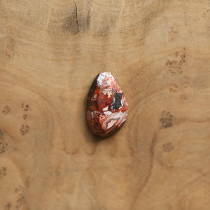 Crazy Lace Agate Pendant - Silversmith - .925 Sterling Silver - Rose Cut Crazy Lace Agate Necklace