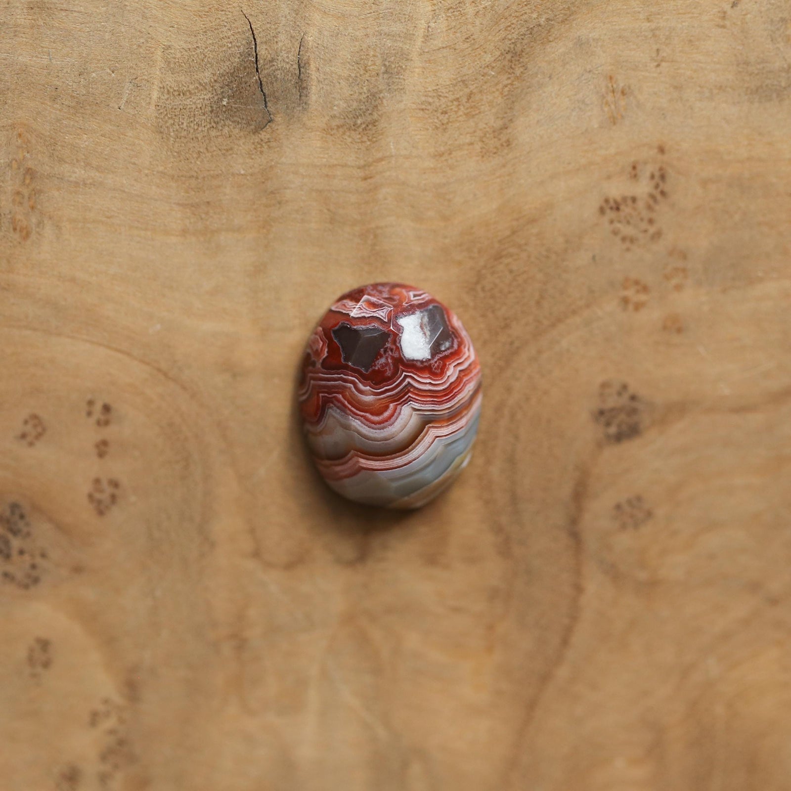 Crazy Lace Agate Pendant - Silversmith - .925 Sterling Silver - Rose Cut Crazy Lace Agate Necklace