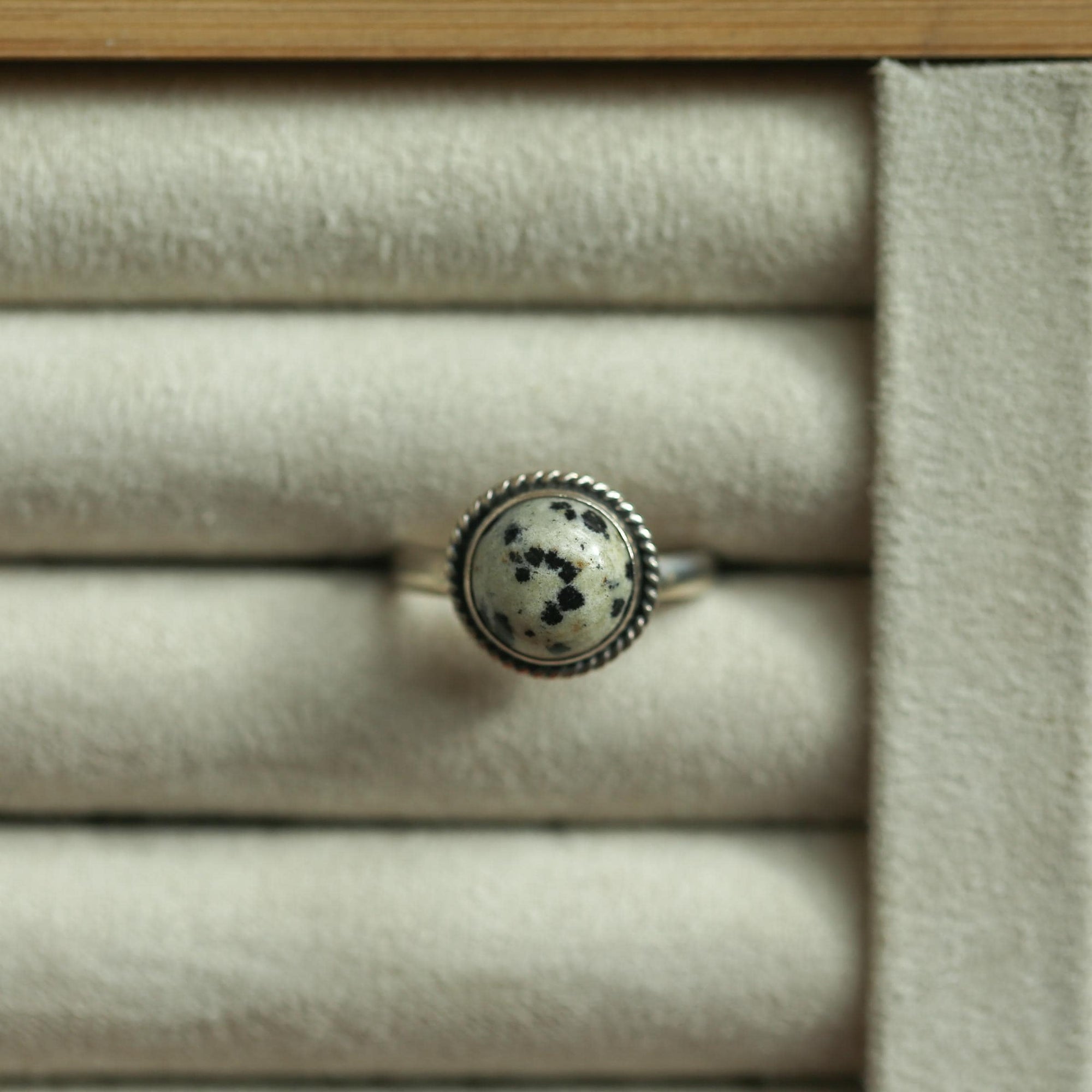 Ready to Ship - Western Rings - .925 Sterling Silver - Apatite Stacker Ring - Teal Blue Apatite