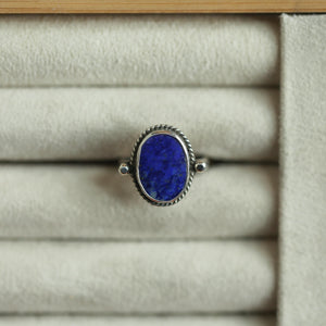 Choose your Lasso Ring - .925 Sterling Silver - Lapis - Teal Blue Kyanite - Red Sponge Coral