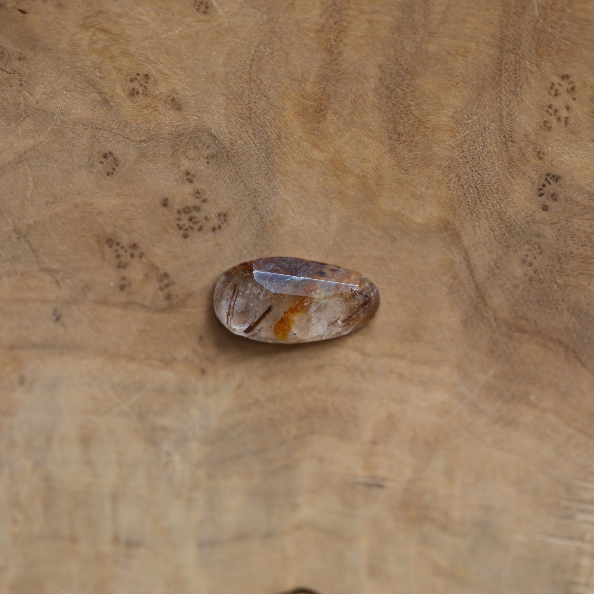 Copper Rutilated Quartz Pendant - Rutilated Quartz Necklace - Sterling Silver