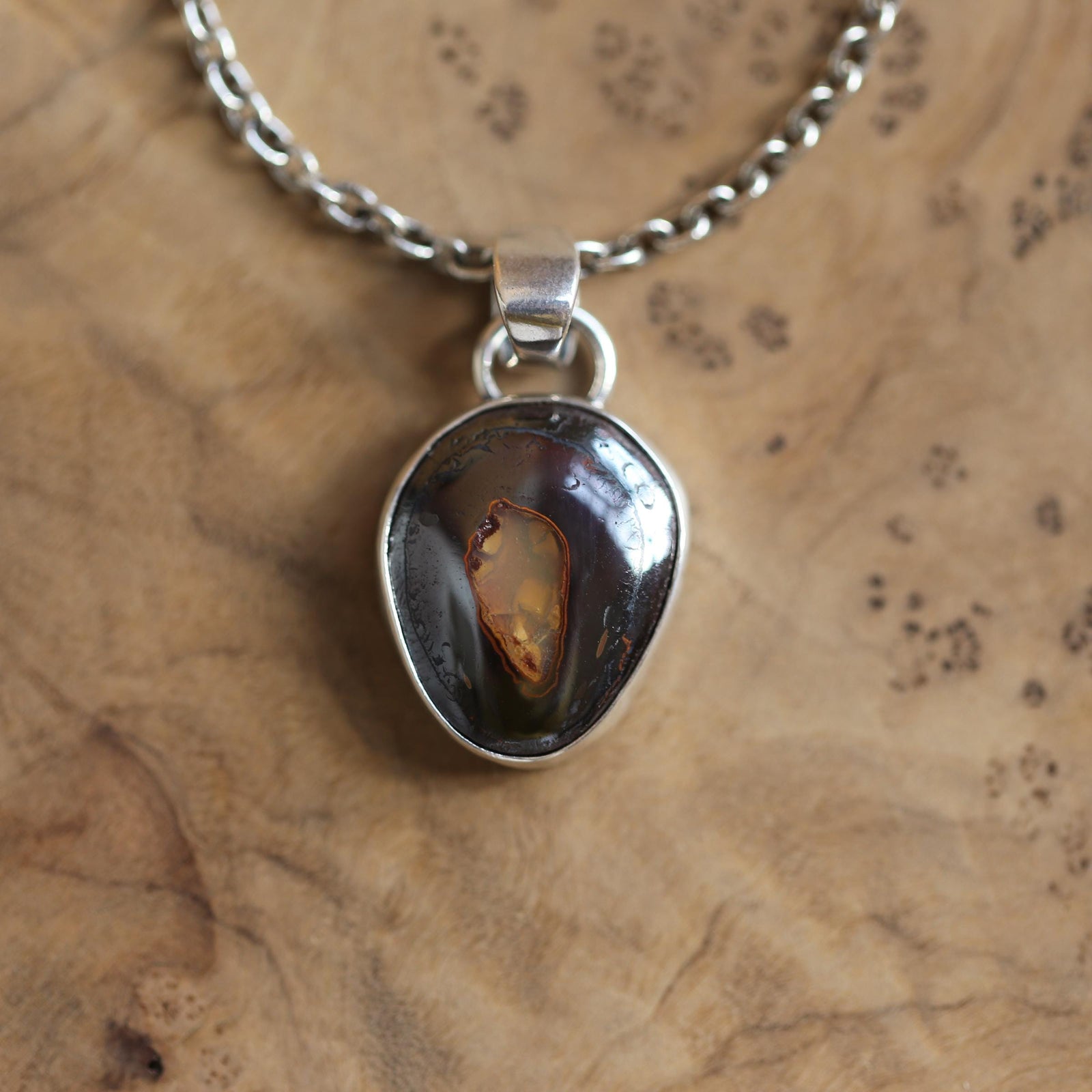 Boulder Opal Necklace - Choose from Three - Boulder Opal Pendant - OOAK