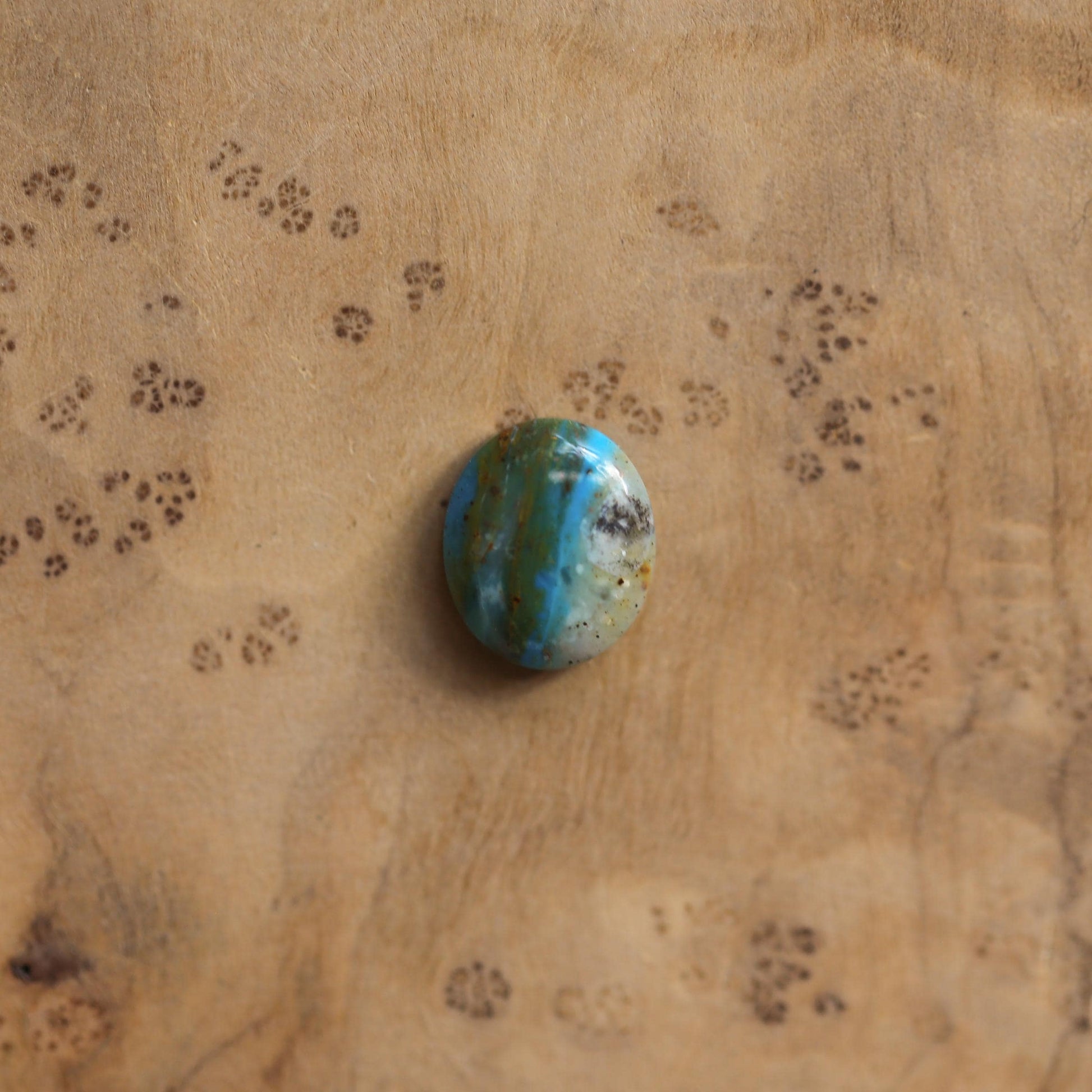 Blue Opal Delica Ring - Silversmith Ring - Choose Your Stone