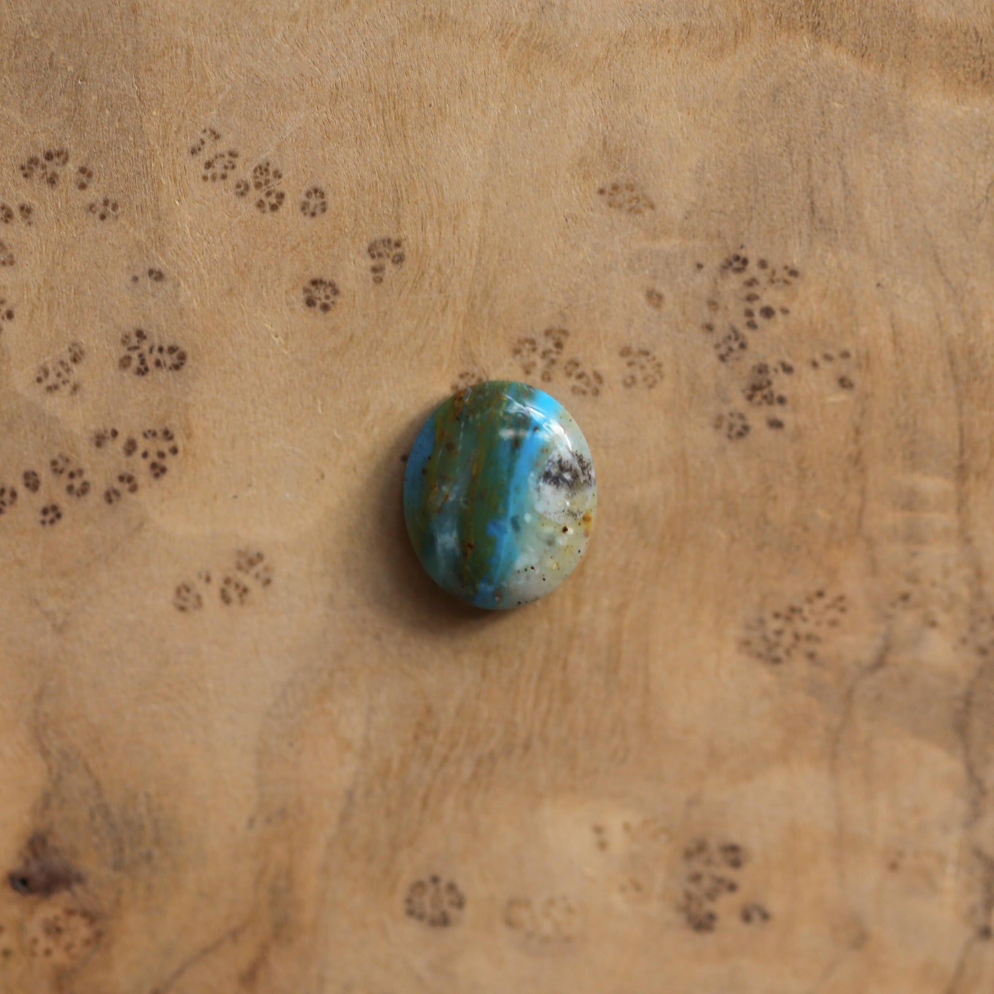 Blue Opal Delica Ring - Silversmith Ring - Feminine Jewelry - Sterling Silver