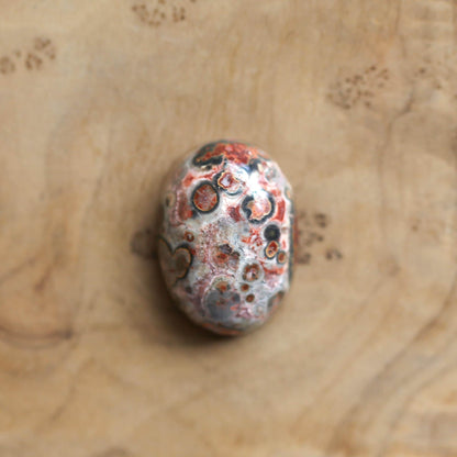 Custom Leopardskin Jasper Sterling Silver Ring – Handmade Boho Statement Ring