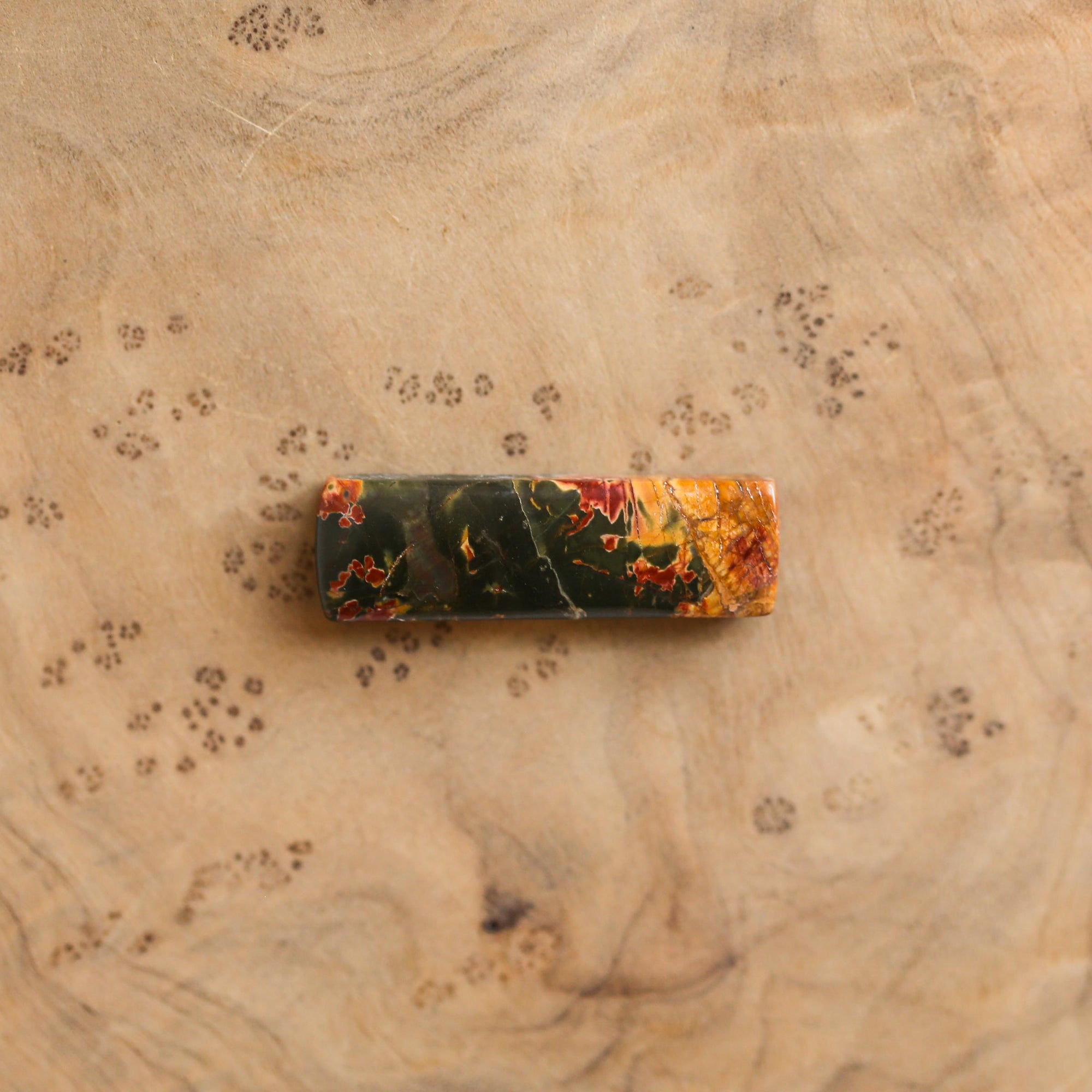 Red Creek Jasper Hanging Rock - Pendant with Chain - Red Creek Jasper Pendant