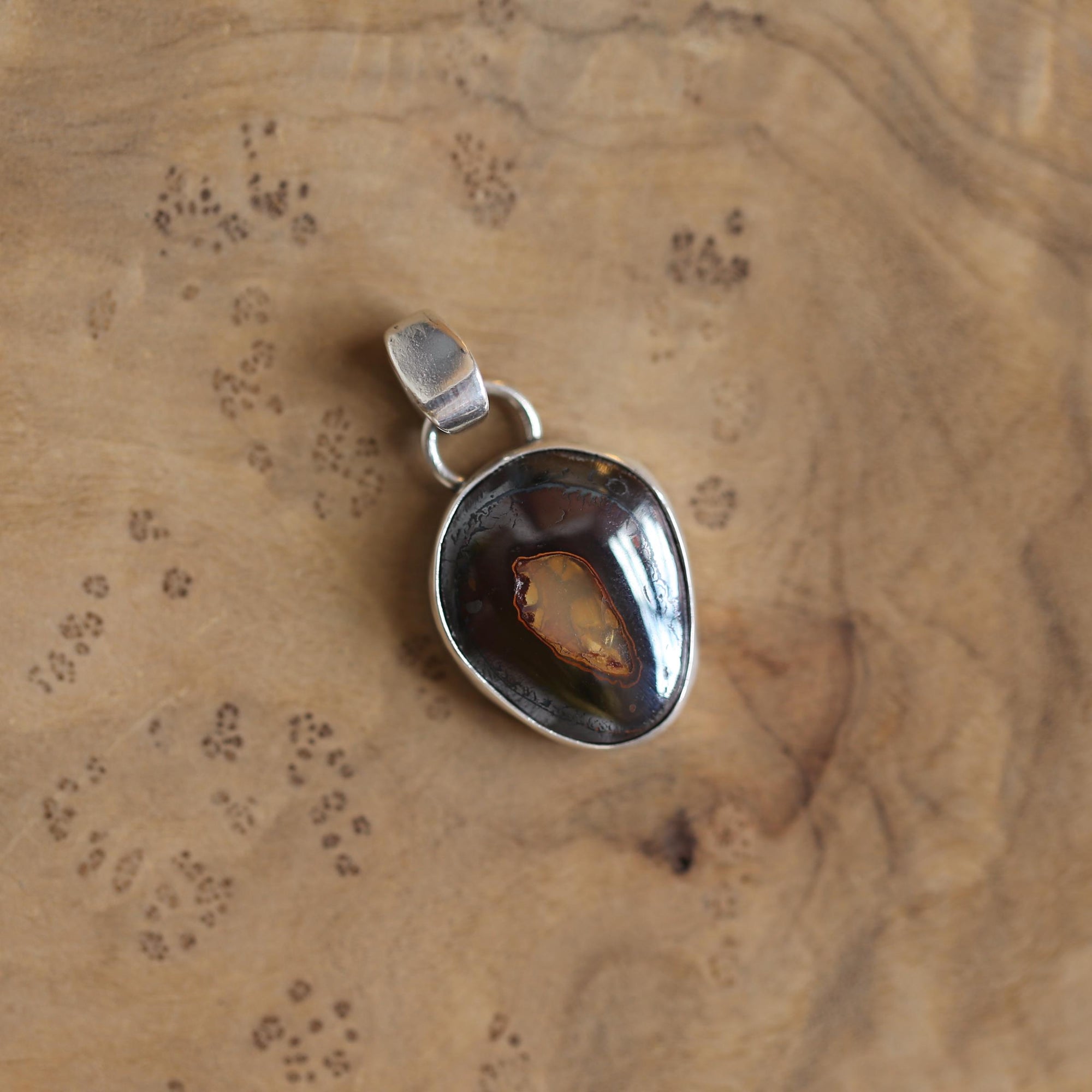 Boulder Opal Necklace - Choose from Three - Boulder Opal Pendant - OOAK