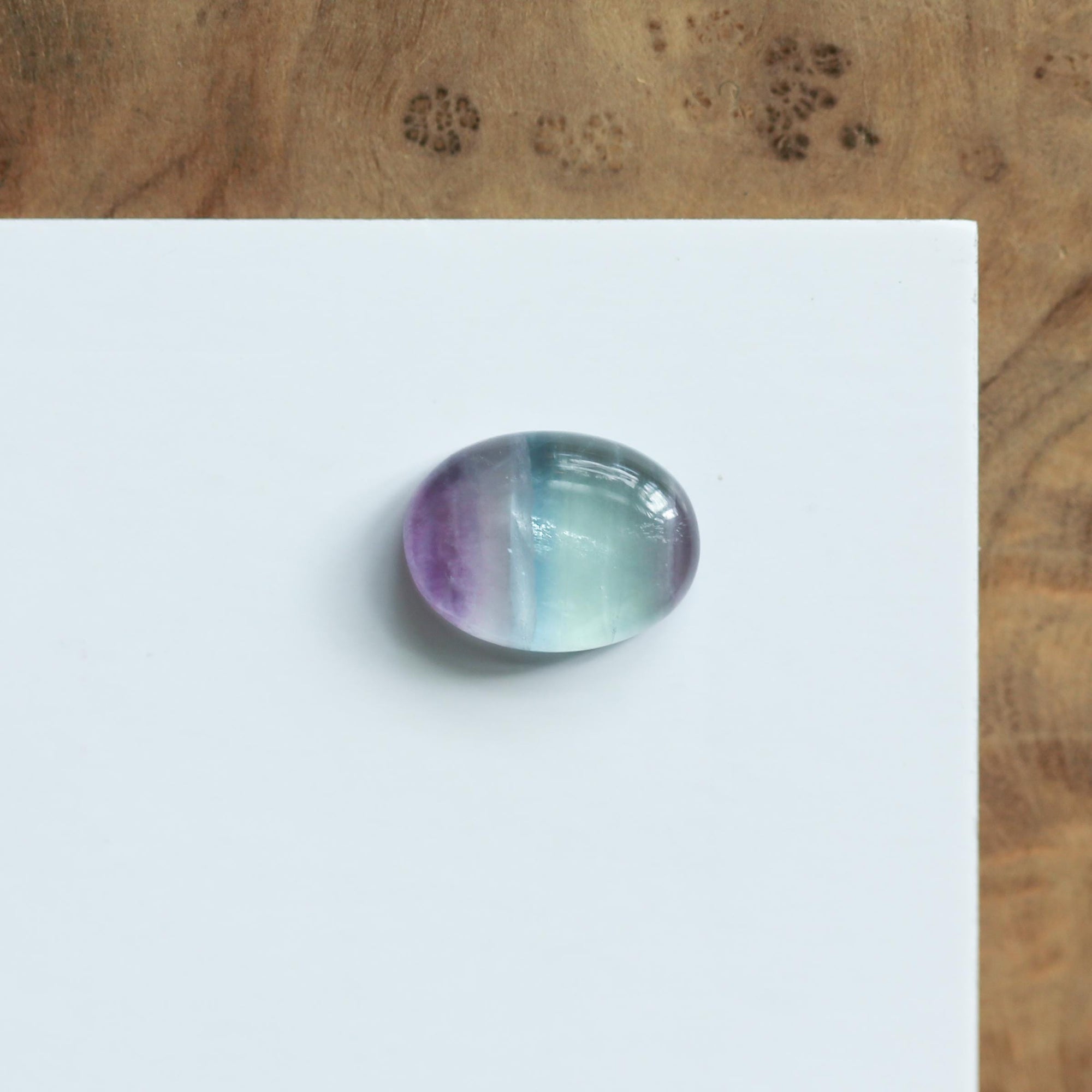 Rainbow Fluorite Pendant - Purple and Green Fluorite Pendant - Fluorite Necklace - Sterling Silver