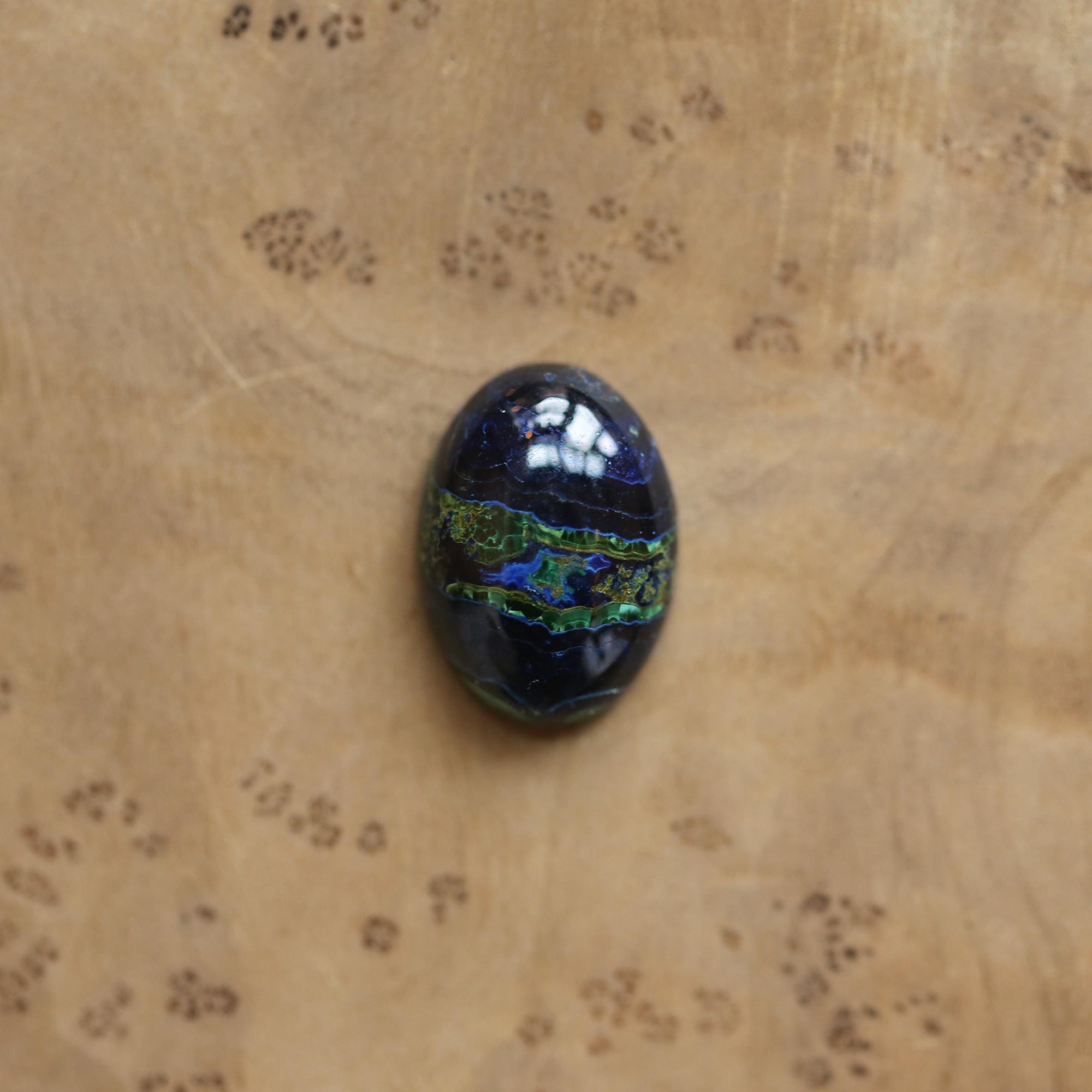 Azurite Malachite Ring - .925 Sterling Silver - Chunky Azurite Ring - Unisex Azurite Malachite Ring