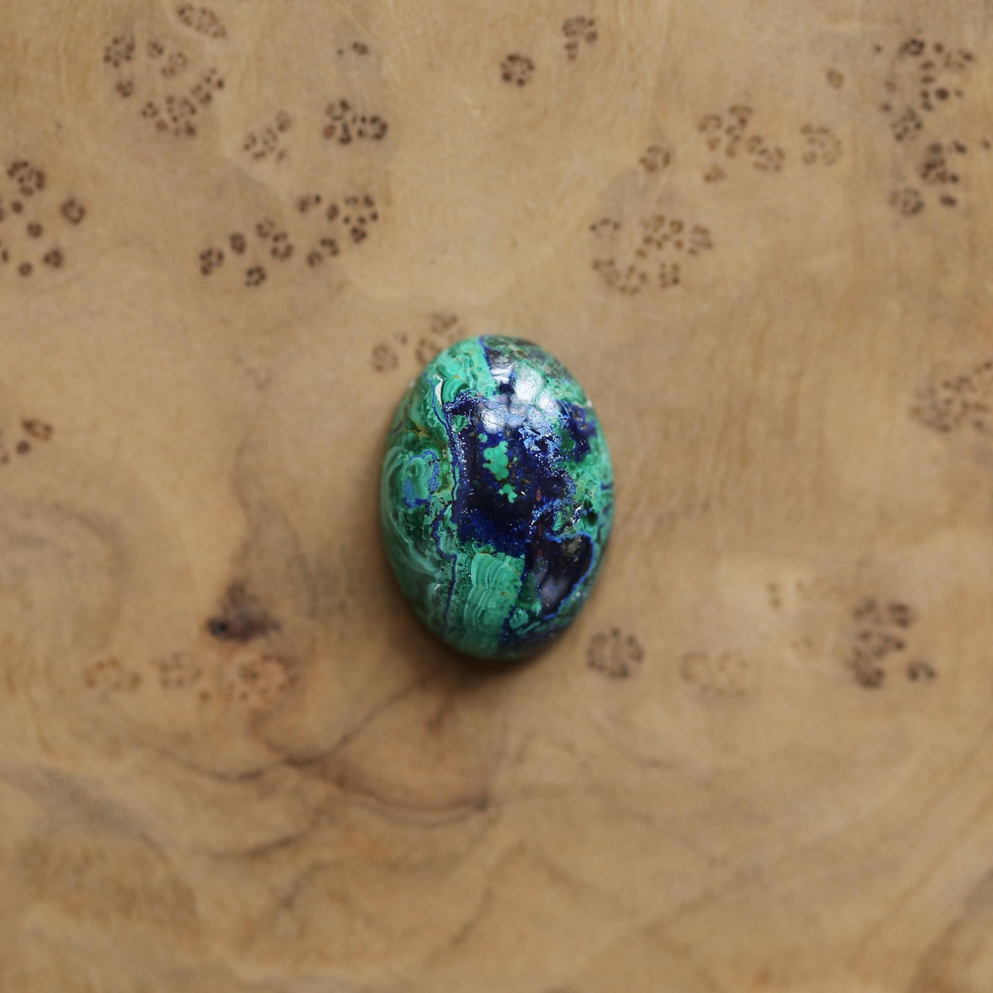 Azurite Malachite Ring - .925 Sterling Silver - Chunky Azurite Ring - Unisex Azurite Malachite Ring