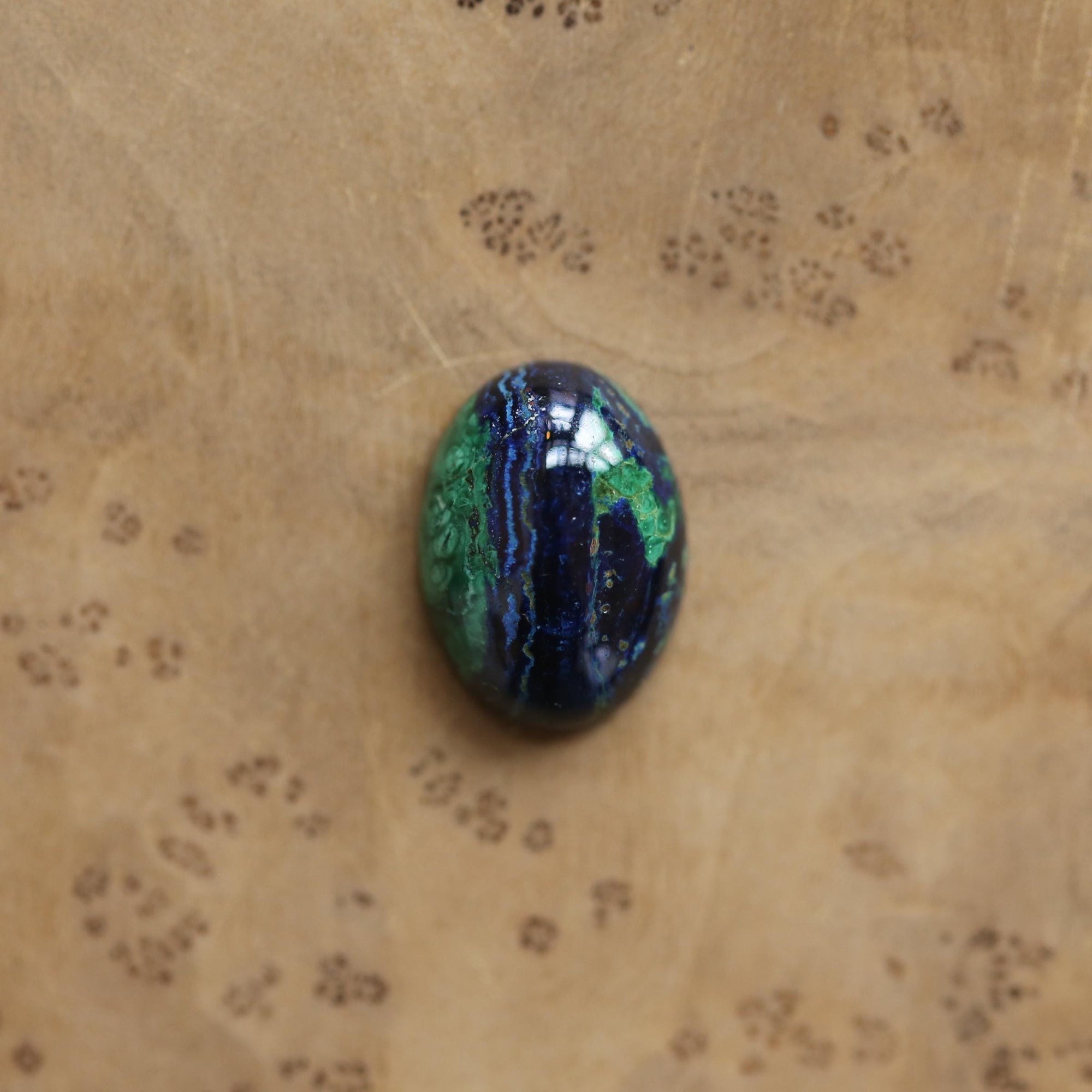 Azurite Malachite Ring - .925 Sterling Silver - Chunky Azurite Ring - Unisex Azurite Malachite Ring