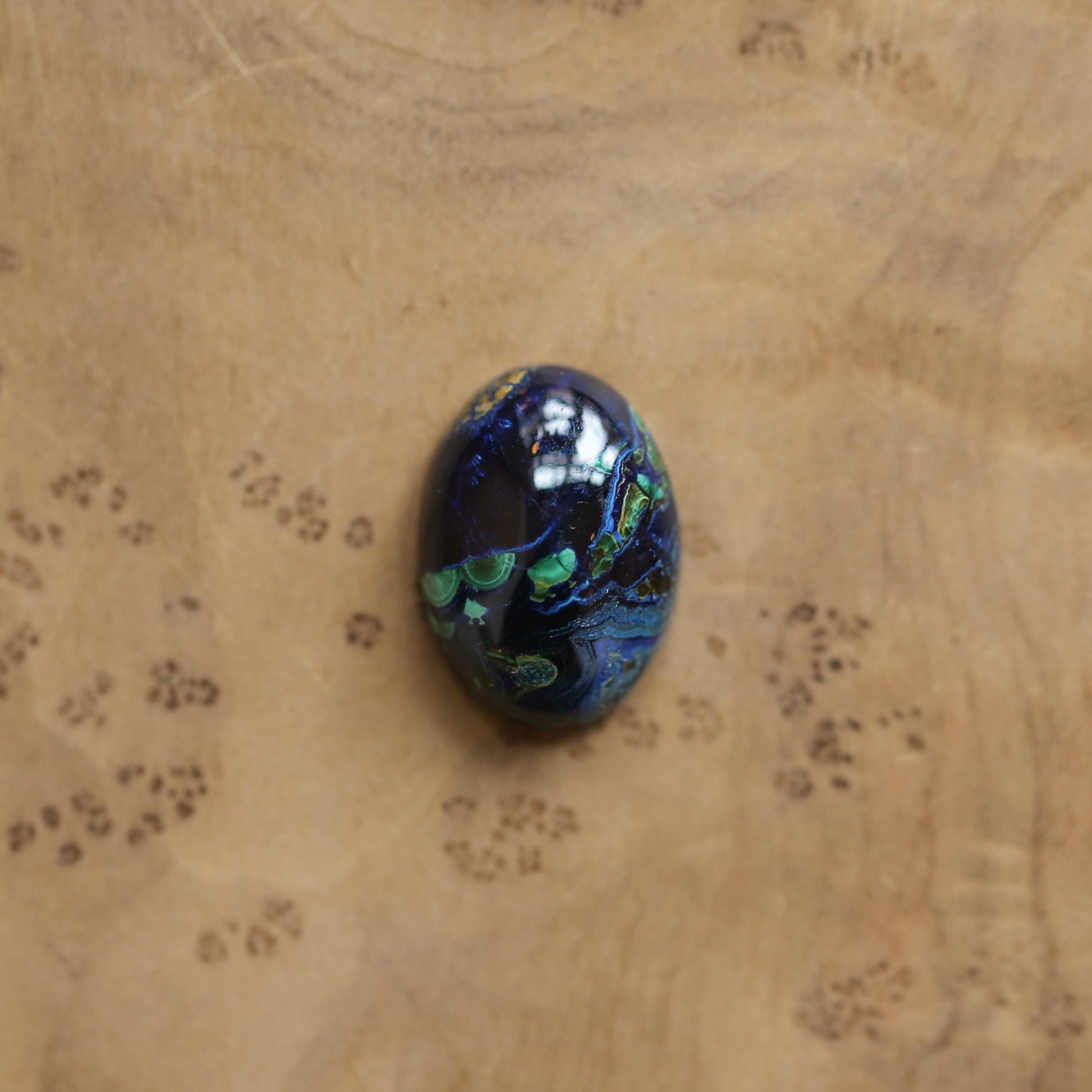 Azurite Malachite Sterling Silver Ring
