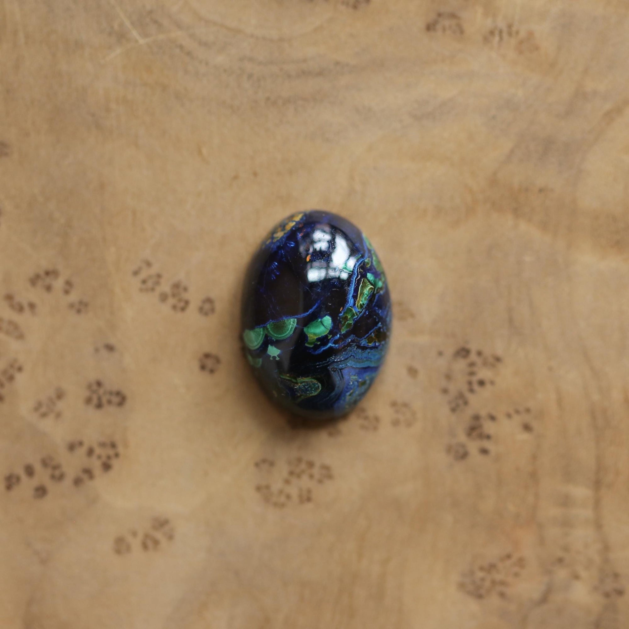 Azurite Malachite Ring - .925 Sterling Silver - Chunky Azurite Ring - Unisex Azurite Malachite Ring